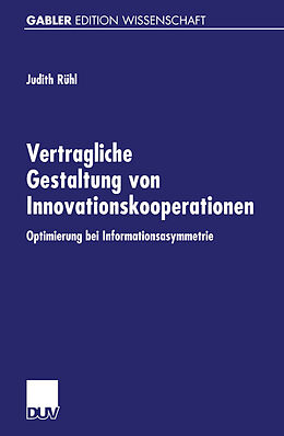 E-Book (pdf) Vertragliche Gestaltung von Innovationskooperationen von Judith Rühl