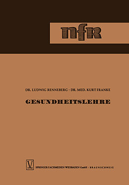 Kartonierter Einband Gesundheitslehre von Ludwig Renneberg