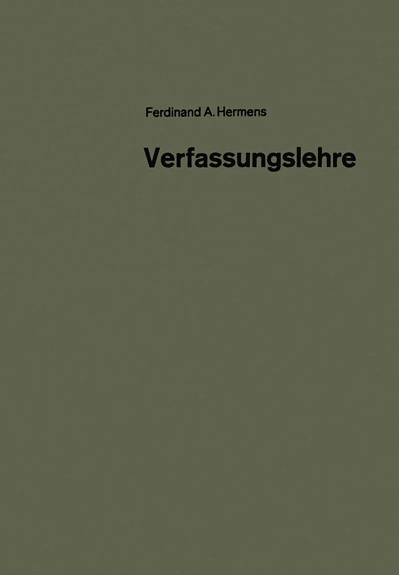 Verfassungslehre