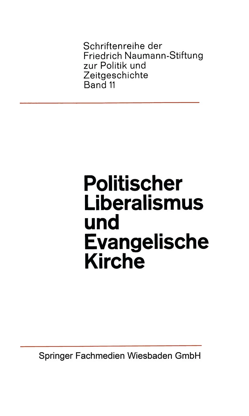 Politischer Liberalismus und Evangelische Kirche