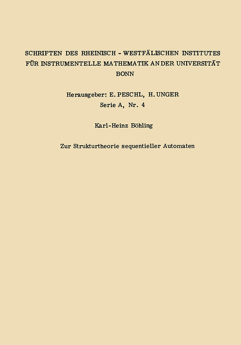 Zur Strukturtheorie sequentieller Automaten