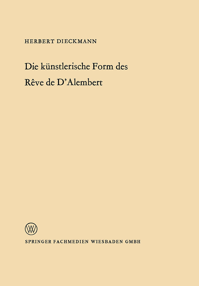 Die künstlerische Form des Rêve de DAlembert