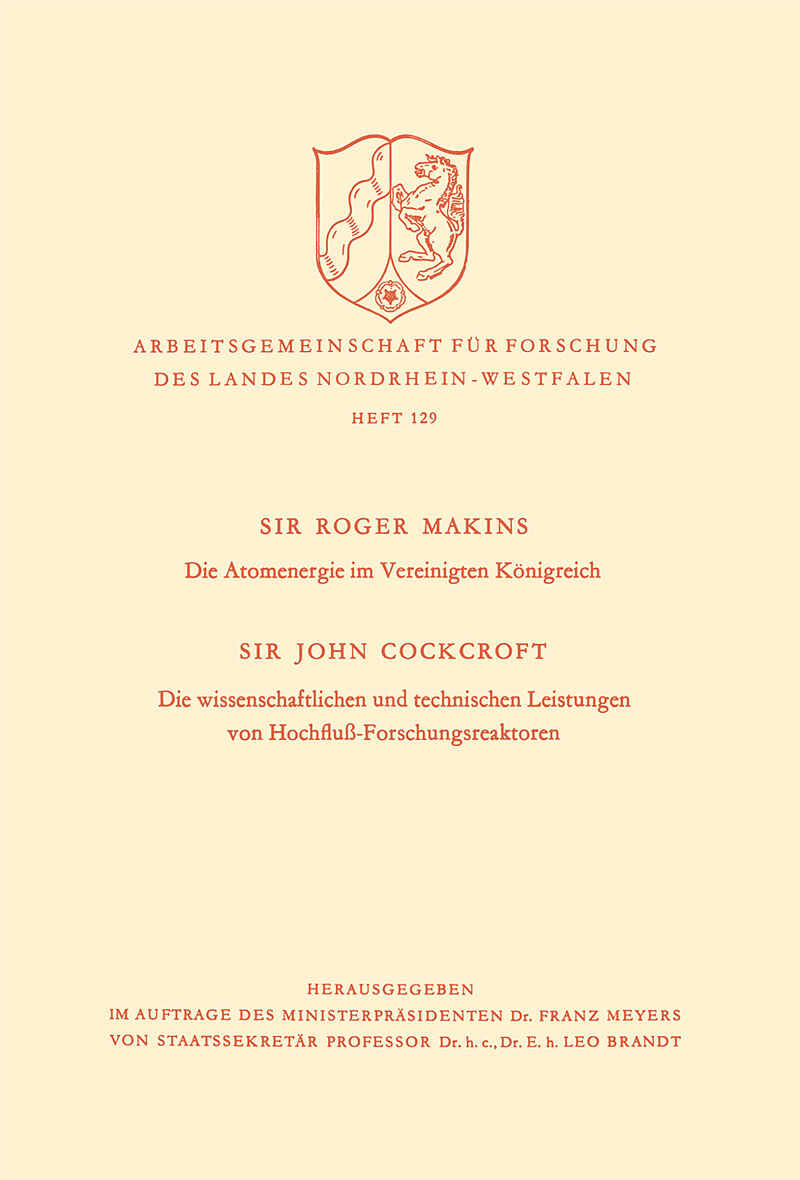 Die Atomenergie im Vereinigten Königreich. Die wissenschaftlichen und technischen Leistungen von Hochfluß-Forschungsreaktoren