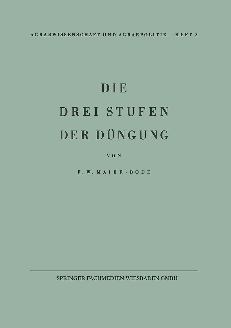 Die drei Stufen der Düngung