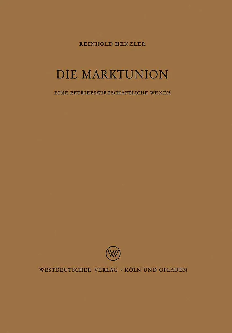 Die Marktunion
