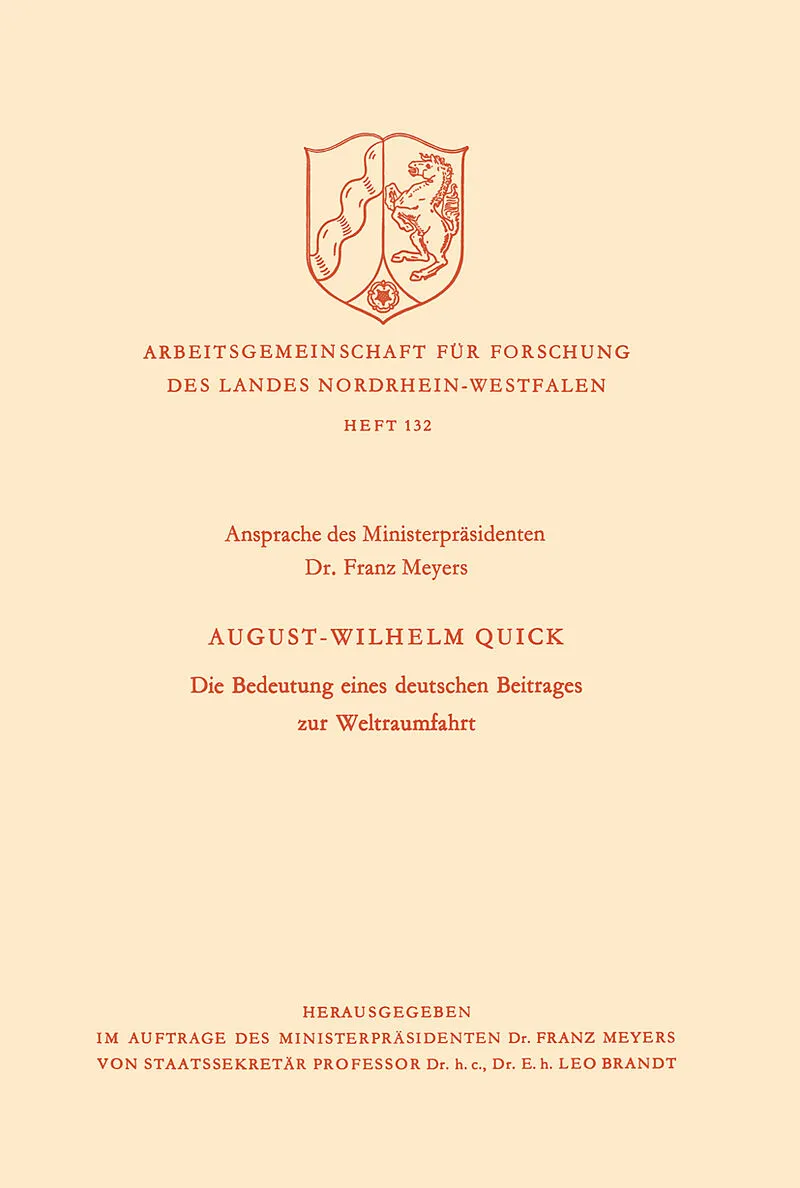 Die Bedeutung eines deutschen Beitrages zur Weltraumfahrt
