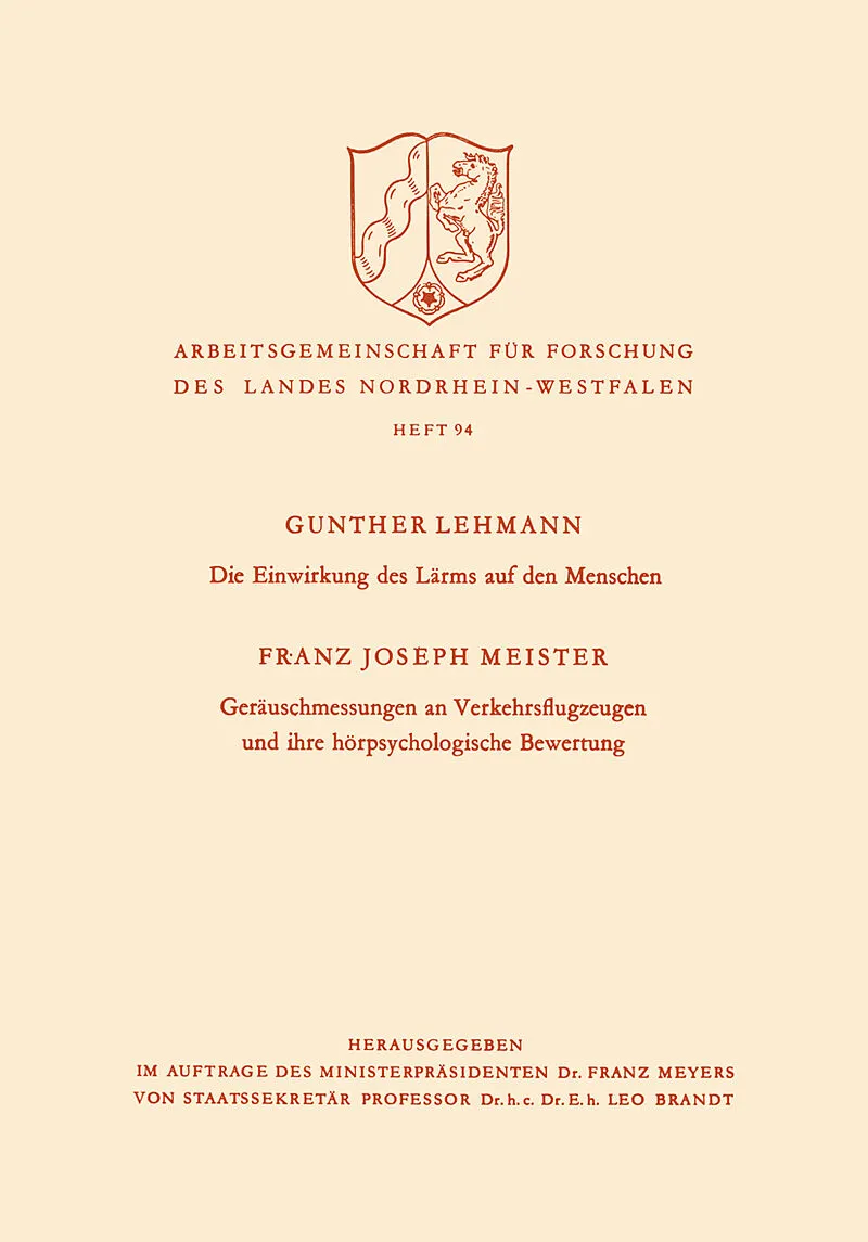 Die Einwirkung des Lärms auf den Menschen
