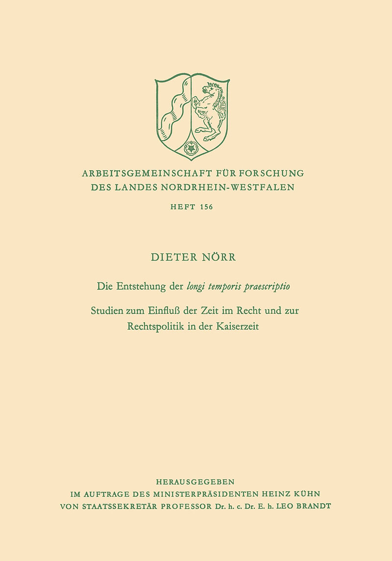 Die Entstehung der longi temporis praescriptio