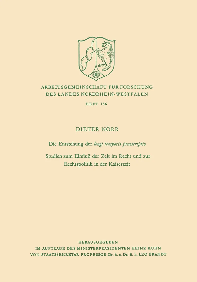 Die Entstehung der longi temporis praescriptio