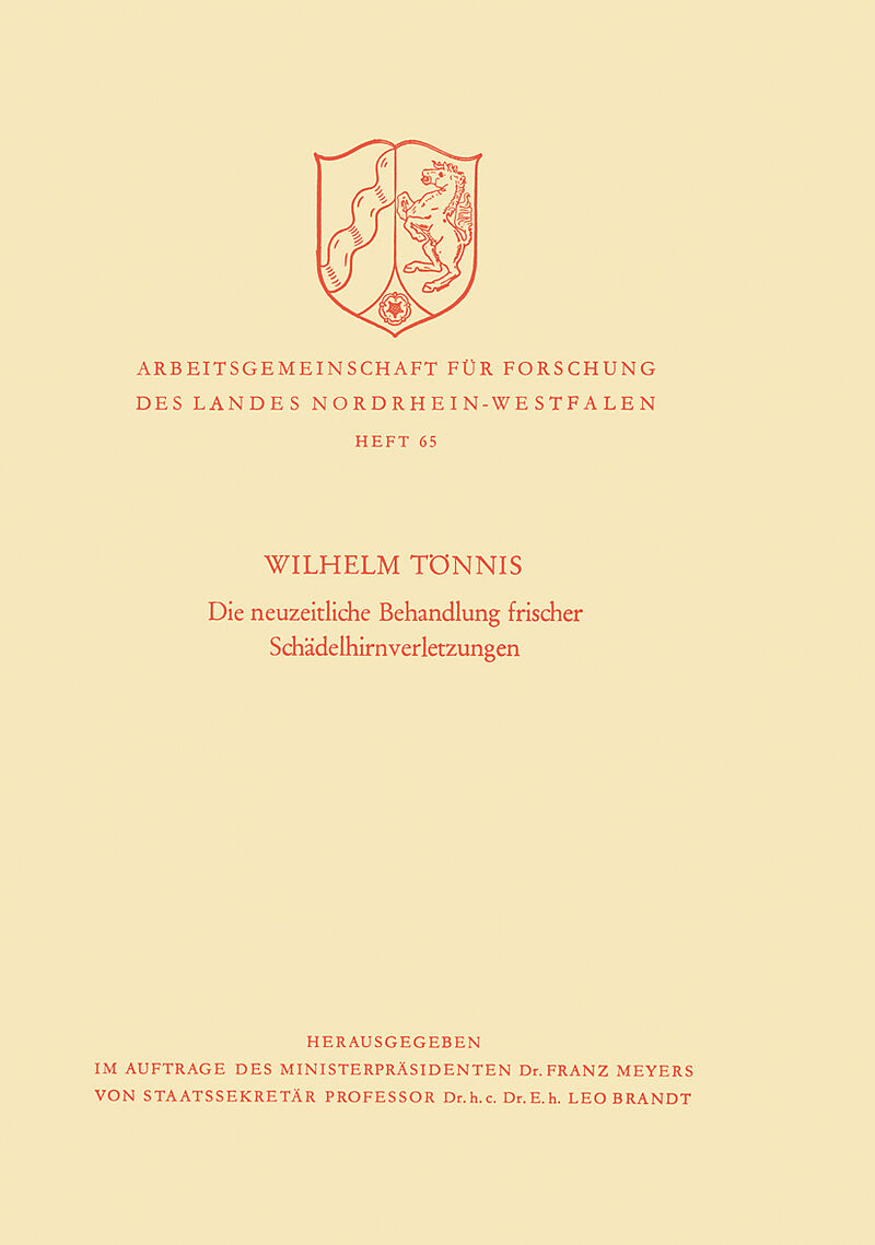 Die neuzeitliche Behandlung frischer Schädelhirnverletzungen