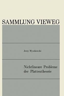 Kartonierter Einband Nichtlineare Probleme der Plattentheorie von Jerzy Myszkowski
