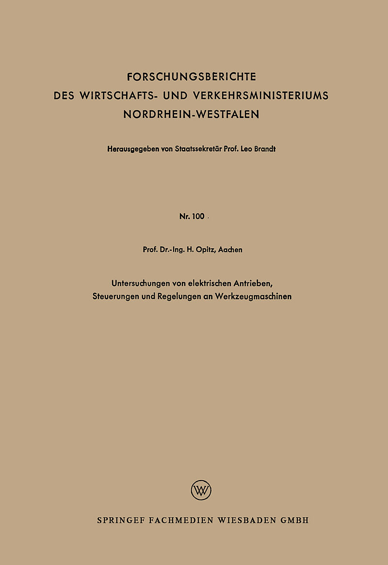 Untersuchungen von elektrischen Antrieben, Steuerungen und Regelungen an Werkzeugmaschinen