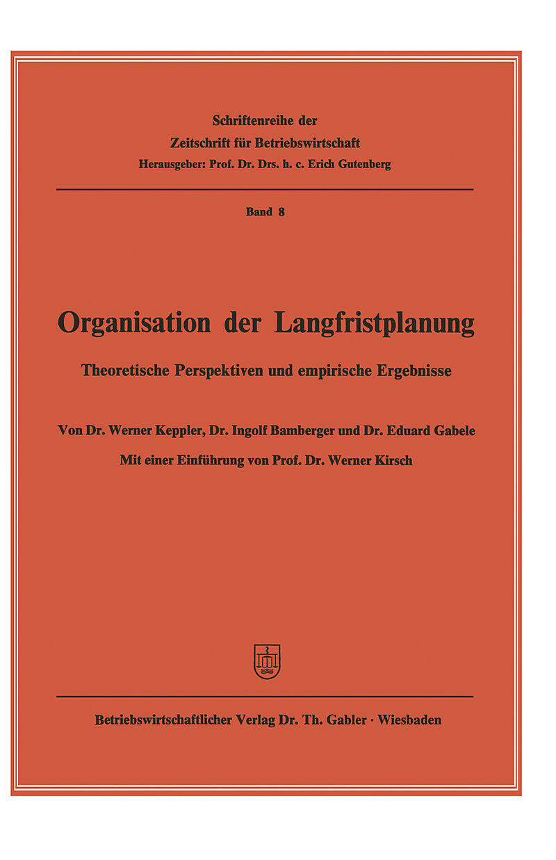 Organisation der Langfristplanung