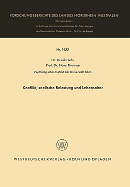 E-Book (pdf) Konflikt, seelische Belastung und Lebensalter von Ursula Lehr, Hans Thomae