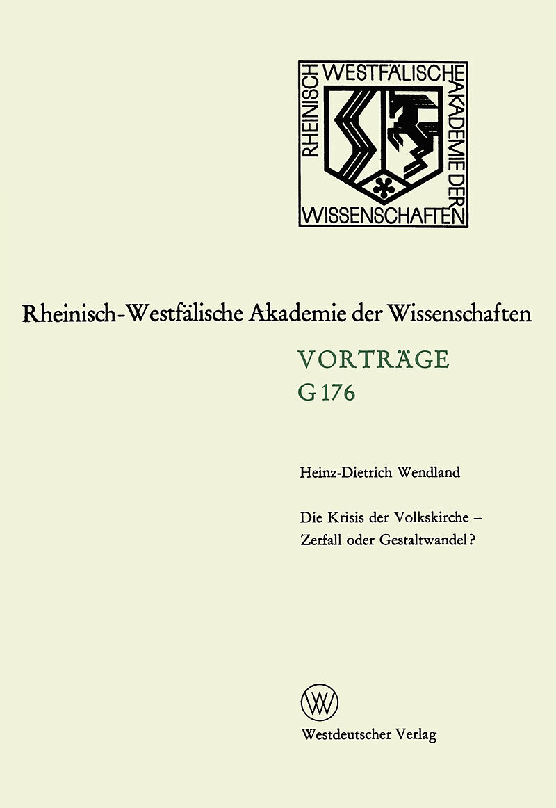 Die Krisis der Volkskirche  Zerfall oder Gestaltwandel?