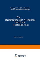 E-Book (pdf) Die Bestätigung der Atomlehre durch die Radioaktivität von Hans Geitel