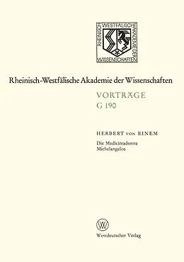 E-Book (pdf) Die Medicimadonna Michelangelos von Herbert von Einem