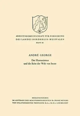 E-Book (pdf) Der Humanismus und die Krise der Welt von heute von André George
