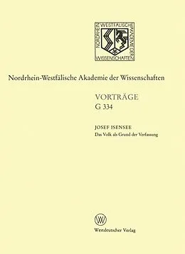 E-Book (pdf) Das Volk als Grund der Verfassung von Josef Isensee