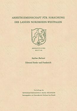 E-Book (pdf) Edmund Burke und Frankreich von Stephan Skalweit
