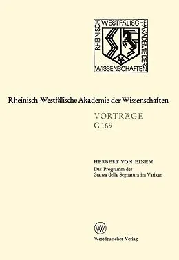 E-Book (pdf) Das Programm der Stanza della Segnatura im Vatikan von Herbert von Einem