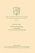 E-Book (pdf) Das Recht auf freie Entfaltung der Persönlichkeit in der höchstrichterlichen Rechtsprechung von Hans Peters