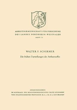 E-Book (pdf) Die frühen Darstellungen des Arthurstoffes von Walter F. Schirmer