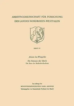 E-Book (pdf) Die Grenzen der Schrift. Der Kern der Rechtschreibreform von Leo Weisgerber