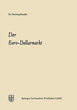 E-Book (pdf) Der Euro-Dollarmarkt von Henning Joachim Brandes