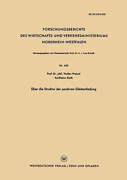 E-Book (pdf) Über die Struktur der positiven Gleitentladung von Walter Weizel