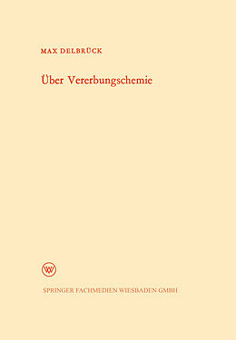 E-Book (pdf) Über Vererbungschemie von Max Delbrück
