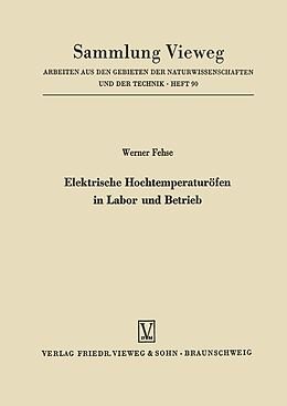 E-Book (pdf) Elektrische Hochtemperaturöfen in Labor und Betrieb von Werner Fehse
