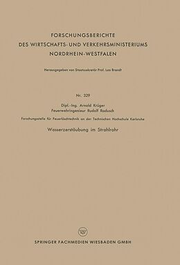E-Book (pdf) Wasserzerstäubung im Strahlrohr von Arnold Krüger
