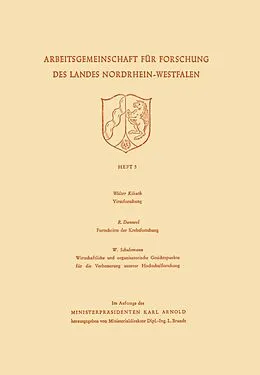 E-Book (pdf) Virusforschung. Zoologisches Institut Bonn Fortschritte der Krebsforschung. Wirtschaftliche und organisatorische Gesichtspunkte für die Verbesserung unserer Hochschulforschung von Walter Kikuth
