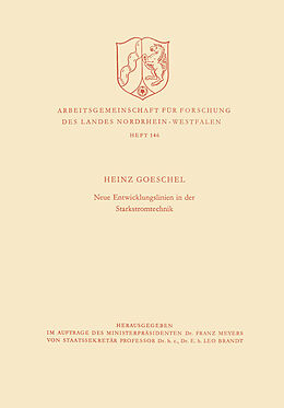 E-Book (pdf) Neue Entwicklungslinien in der Starkstromtechnik von Heinz Goeschel