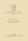 E-Book (pdf) Ursprung und Wesen der Landgemeinde nach rheinischen Quellen von Franz Steinbach