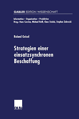 E-Book (pdf) Strategien einer einsatzsynchronen Beschaffung von Roland Geisel