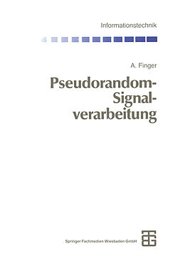 Kartonierter Einband Pseudorandom-Signalverarbeitung von Adolf Finger