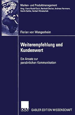 E-Book (pdf) Weiterempfehlung und Kundenwert von Florian Wangenheim