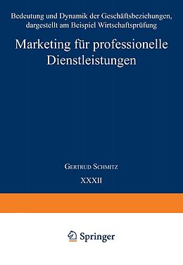 E-Book (pdf) Marketing für professionelle Dienstleistungen von Gertrud Schmitz