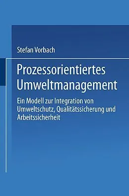 E-Book (pdf) Prozessorientiertes Umweltmanagement von Stefan Vorbach