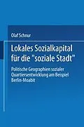E-Book (pdf) Lokales Sozialkapital für die soziale Stadt von Olaf Schnur