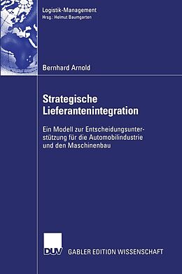 E-Book (pdf) Strategische Lieferantenintegration von Bernhard Arnold