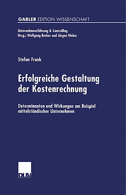 E-Book (pdf) Erfolgreiche Gestaltung der Kostenrechnung von Stefan Frank