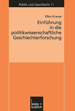 E-Book (pdf) Einführung in die politikwissenschaftliche Geschlechterforschung von Ellen Krause
