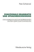 E-Book (pdf) Funktionale Grammatik und Sprachbeschreibung von Peter Schlobinski