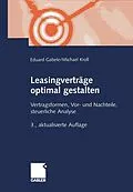 E-Book (pdf) Leasingverträge optimal gestalten von Eduard Gabele, Michael Kroll