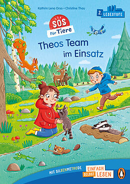 Fester Einband Penguin JUNIOR  Einfach selbst lesen: SOS für Tiere  Theos Team im Einsatz (Lesestufe 2) von Kathrin Lena Orso