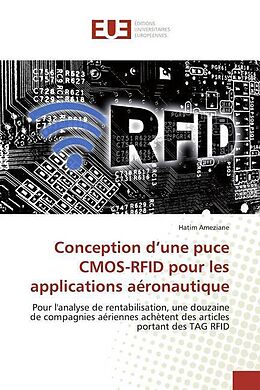 Couverture cartonnée Conception d'une puce CMOS-RFID pour les applications aéronautique de Hatim Ameziane