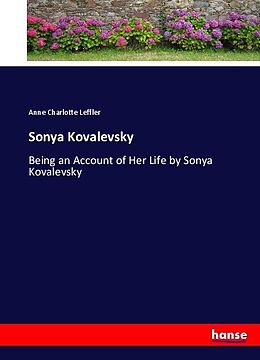 Couverture cartonnée Sonya Kovalevsky de Anne Charlotte Leffler